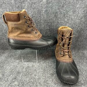 Sorel Men's Two-Tone Leather and Rubber Boots